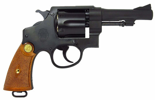 Muzzle right of Tanaka Smith & Wesson M1917 .455 HE2 4inch Custom Heavy Weight Gas Revolver Airsoft Gun