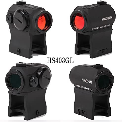 HOLOSUN HS403B T1 Dot Sight Red LED 2MOA (Black) - Airsoft Shop Japan