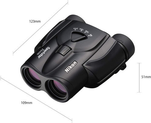Nikon Binoculars Sportstar Zoom 8-24x25 Porro Prism Black SPZ8-24X25BK
