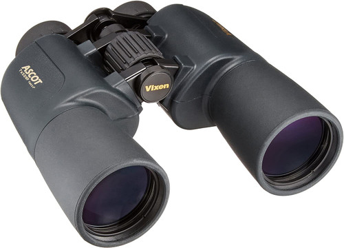 Vixen Binoculars Ascot ZR 7 × 50WP (W) Porro Prism High Eye Point Black 1562-07