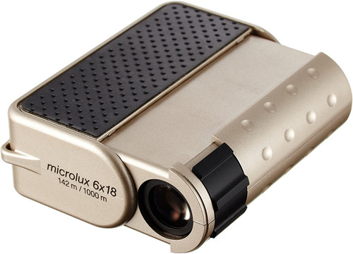 Eschenbach Monocular Microlux Magnification 6x18 Small Pop-up Champagne Gold 2995-M4618