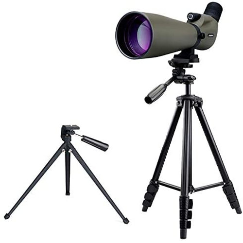 SVBONY SV401 Fieldscope Spotting Scope Telescope High Magnification Tilting 20-60x80mm 2.9" Resolution FMC IPX6 Waterproof with Dedicated Tripod 