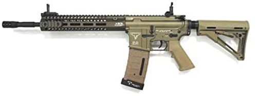 DOUBLE BELL TTI type AR-15 standard TTI TR-1 engraved metal electric Airsoft gun tan color M4 M16 No.081S