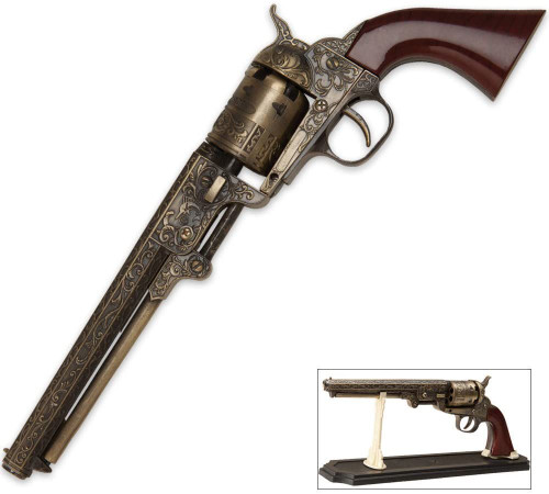 K EXCLUSIVE Outlaw Revolver Replica with Stand