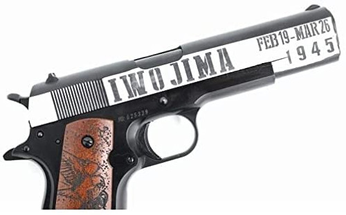 DOUBLE BELL M1911A1 Battle of Iwo Jima Custom Gas Blowback Airsoft Gas Gun Two Tone Resin Frame