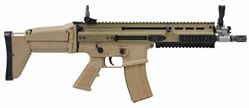 WE-TECH SCAR-L Real engraved Japanese specification Co2 Open bolt Airsoft Gas gun TAN