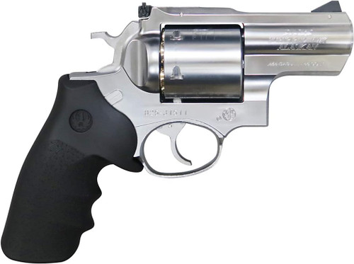 Marushin Super Redhawk Alaskan 454 Casull Type Silver ABS Gas Revolver with Hogue-Type Grip, Real X Cartridge