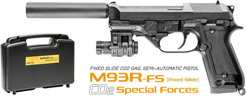 Maruzen M93R-FS Special Forces (18+ Age Rating) CO2 Fixed-Slide Airsoft Handgun