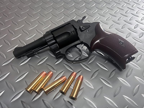 Marushin Industries Police Revolver 77mm Barrel (3-inch) Black Heavyweight Airsoft Gun