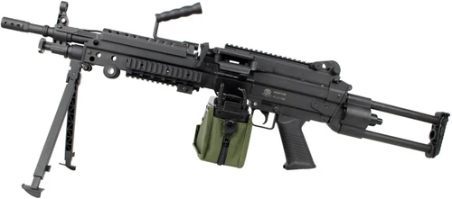 S&T M249 PARA BK Sportline AEG - Box Magazine Version (FN Markings) [M249 TAN Gun Case Set]