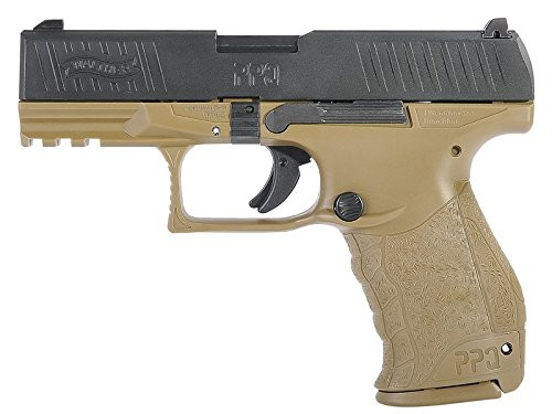 Muzzle left of Walther / StarkArms PPQ M2 Tan GBB Airsoft gun 