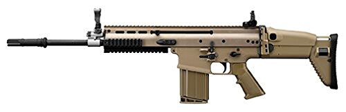 Muzzle left of Tokyo Marui No.18 SCAR-H FDE color next generation Airsoft Electric Machine gun