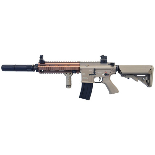 Bolt AirSoft Recoil Shock Airsoft Electric rifle Gun HK416D Devgru B.R.S.S.  TAN Complete set with silencer - Airsoft Shop Japan