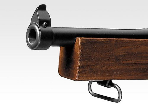 Muzzle of Tokyo Marui Thompson M1A1 Standard Airsoft electric rifle gun