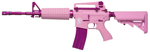 Muzzle left of G&G ARMAMENT FF16 Carbine Pink Airsoft electric rifle