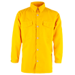Vallfirest wildland firefighter shirt NFPA 1977 compliant yellow flame resistant Tecasafe fabric lightweight wildland PPE