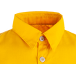 Close-up double layer collar Vallfirest wildland firefighter shirt flame resistant fabric added neck protection wildland gear