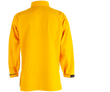 Back view Vallfirest wildland firefighter shirt lightweight flame resistant PPE with full back panel for mobility and comfort