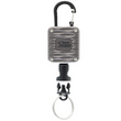 Gear Keeper Aluminum Micro Key/Tool Retractors - Gray Carabiner