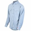 Lakeland High Performance Flame Resistant Knit Button-Up Shirt - NFPA 70E in light blue