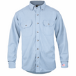 Lakeland High Performance Flame Resistant Knit Button-Up Shirt in light blue