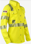 Lakeland Women's 6.5oz Westex DH Button-Up Shirt hi vis yellow side view