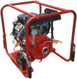 CET 18hp Vanguard Mid Range Portable Fire Pump (pressure/volume), This portable fire pump for sale features a 13 HP Honda-powered floating design that delivers exceptional efficiency and high-volume water output for demanding firefighting operations.