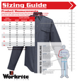 workrite mens non fr 100 percent cotton classic long sleeve fire chief shirt sizing guide