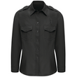 Workrite Women's Classic Long Sleeve Fire Chief Shirt - Black 