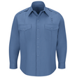 Workrite Men's Classic Long Sleeve Fire Chief Shirt - Light Blue