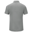 workrite mens short sleeve station wear polo shirt back in heather grey