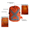 OccuNomix Hi-Viz Breakaway Shoulder Strap Backpack - 5