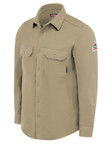 Workrite Bulwark FR Flex Knit Button Down Shirt Khaki - 3