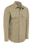 Workrite Bulwark FR Flex Knit Button Down Shirt Khaki - 2