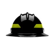 Bullard Full Brim Wildland Helmet - Front Black