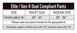 crewboss elite brush pant 6 oz nomex spruce measuring guide