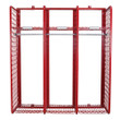 Ready Rack Wall Mounted Red Rack, 18" Compartments