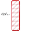 Ready Rack Wall Mounted Red Rack Security Option