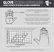 Majestic Rope Rescue Gloves size chart