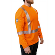 True North Pro Dry Long Sleeve Hi-Vis Orange Shirt True North Pro Dry Long Sleeve Hi-Vis Orange Shirt