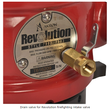 Fire apparatus water intake valve featuring Akron Brass Revolution straight inlet connection