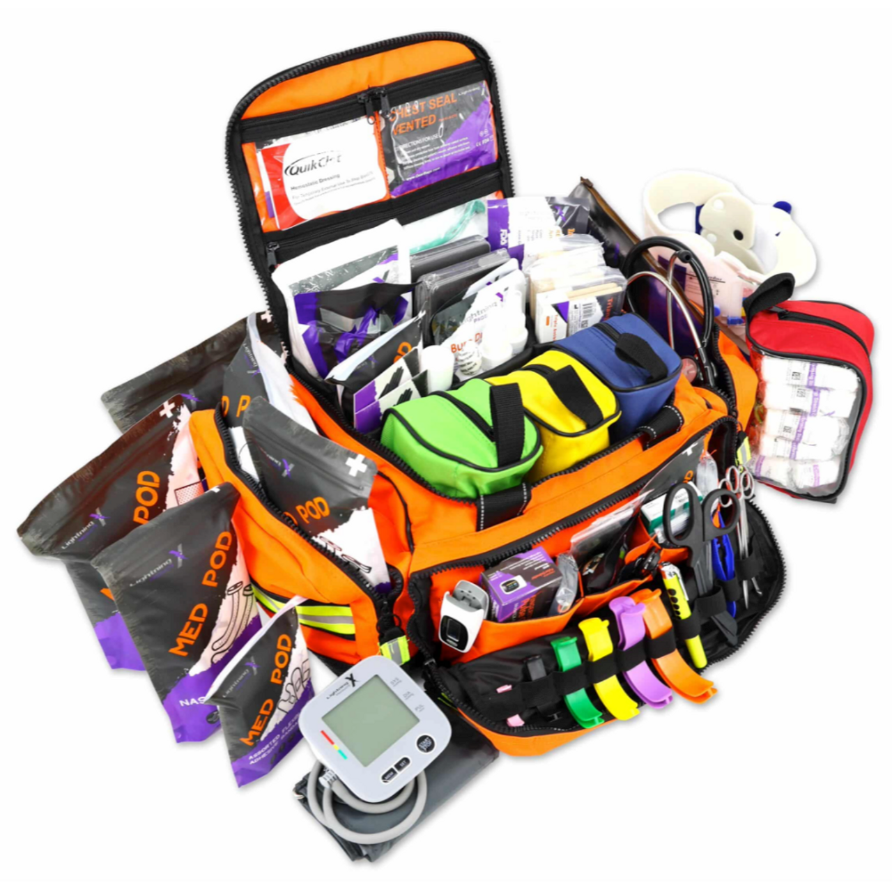 Lightning X Modular Intermediate Trauma Bag w/ Advanced Fill - orange  Lightning X Modular Intermediate Trauma Bag w/ Advanced Fill - orange