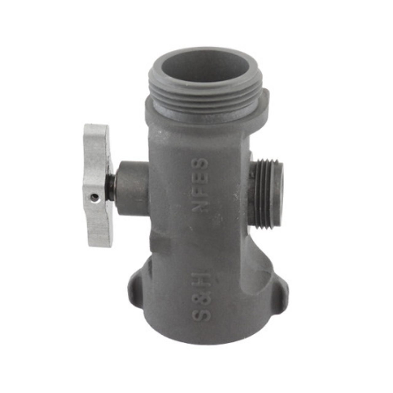 C&S Supply In-Line T-Valve (1-1/2" NH Female x 1-1/2" NH Male x 1" NPSH Male)
