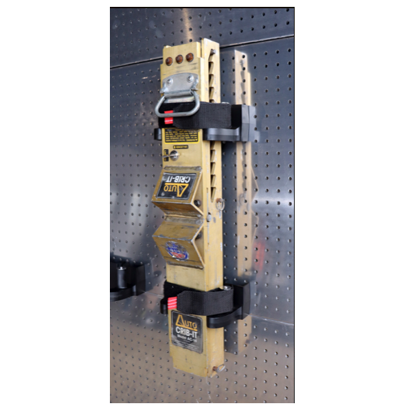 Zico SURE-GRIP XL tool mount securing large-diameter tool on fire apparatus wall