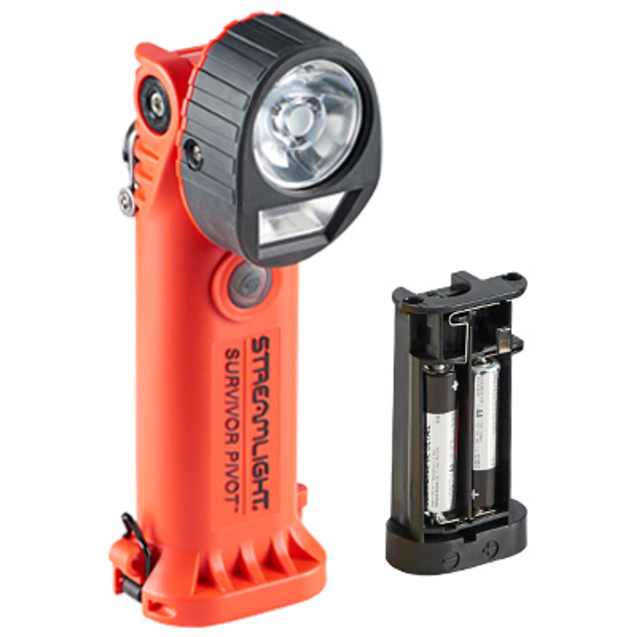 Streamlight Survivor Pivot Firefighter Flashlight, Rechargeable or Alkaline