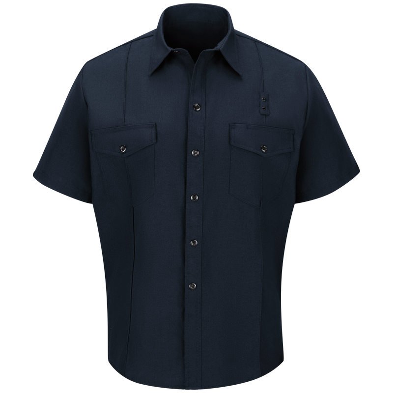 Workrite Men's Classic Short Sleeve Firefighter Shirt - Midnight Navy