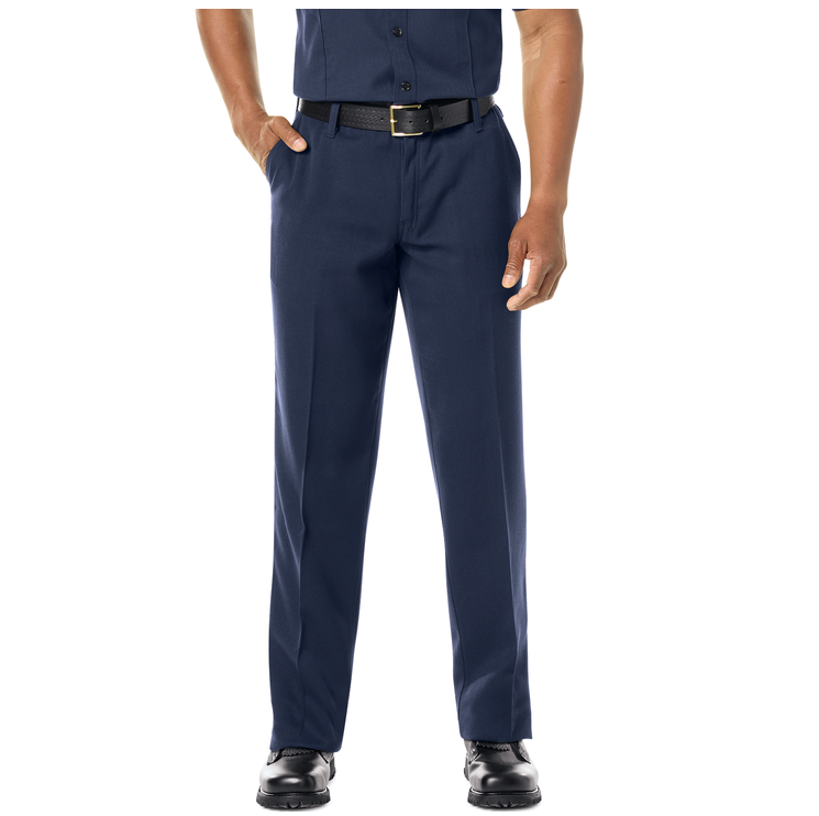 worktite mens station no 73 uniform pant with model close up