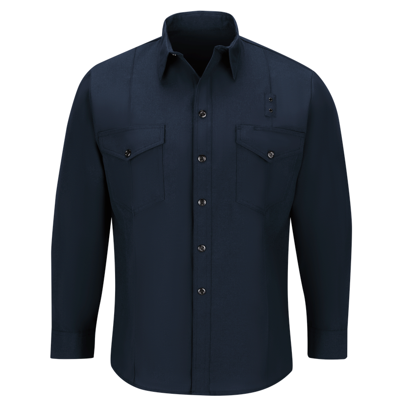 Workrite Men's Classic Long Sleeve Firefighter Shirt - Midnight Navy