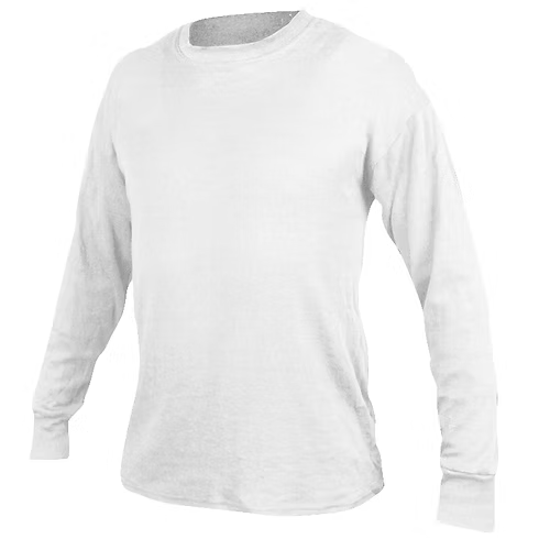 Majestic Fitted Fit Long Sleeve, Crew Neck -   NOMEX BLEND White 