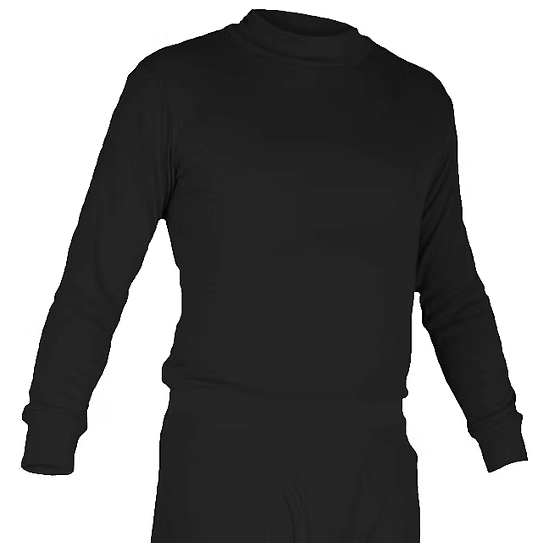 Majestic Fitted Fit Long Sleeve, Mock Neck - 